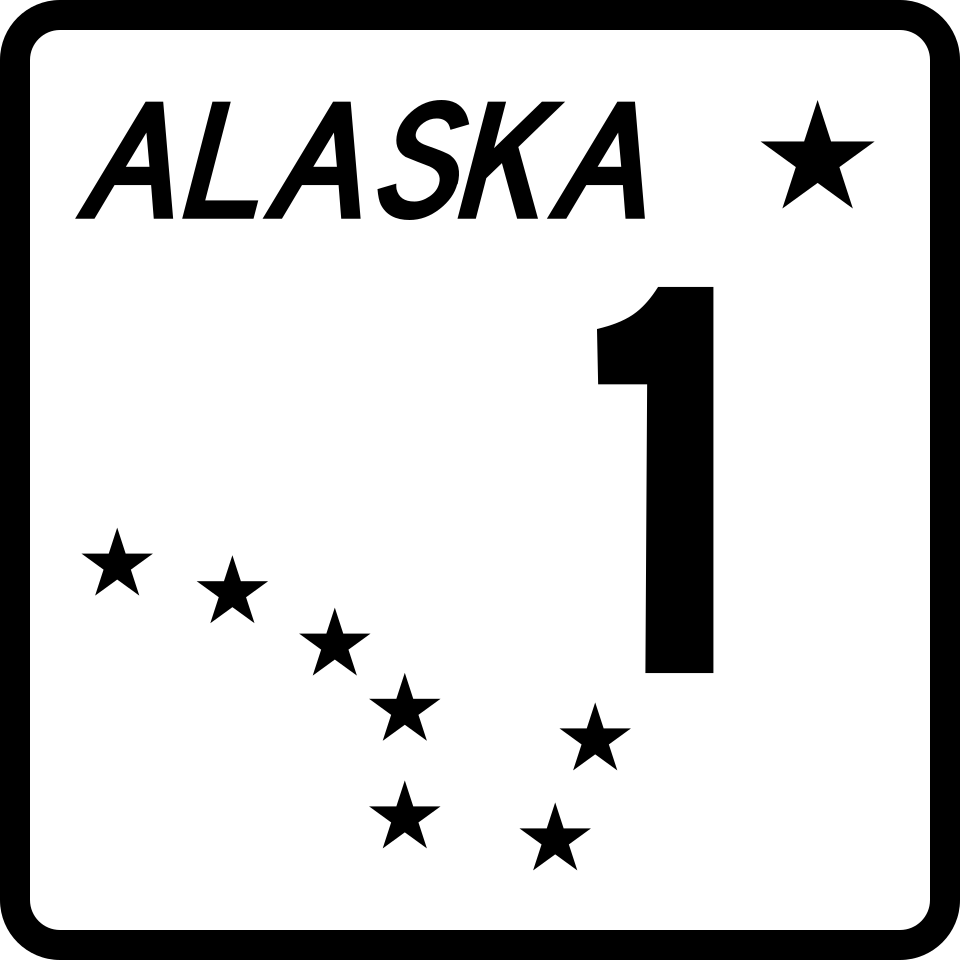 Alaska Route 1 (Glenn / Seward Highway) shield