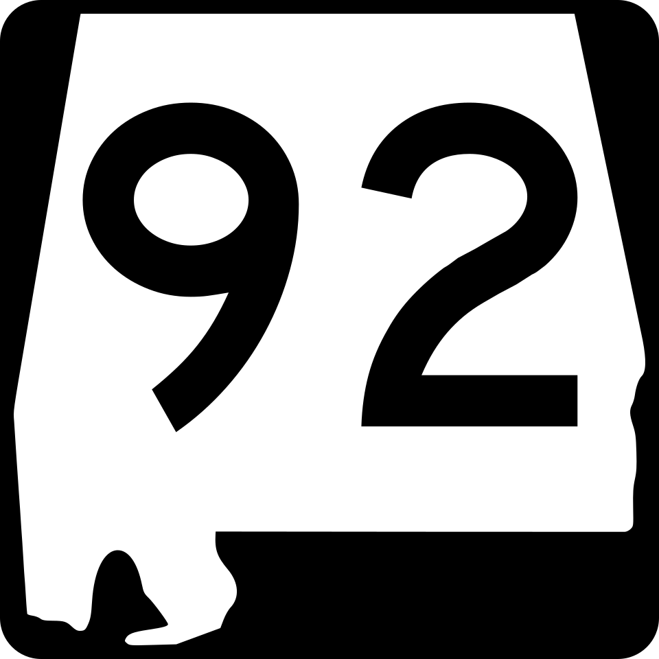 AL Route 92 shield