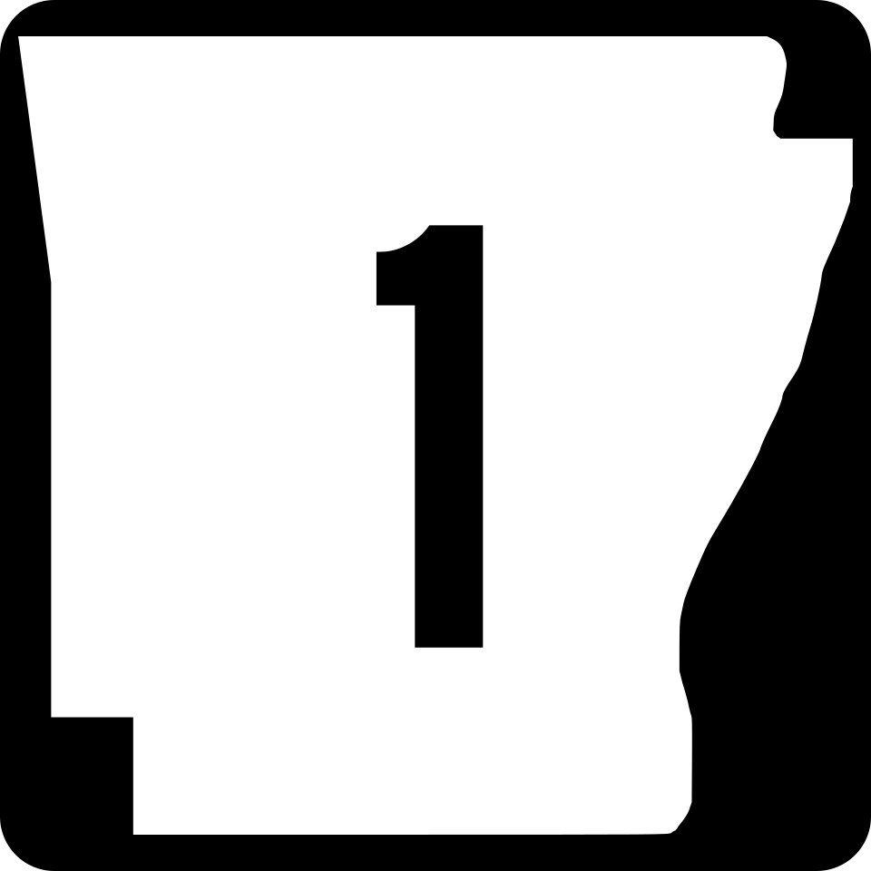 Arkansas Highway 1 shield