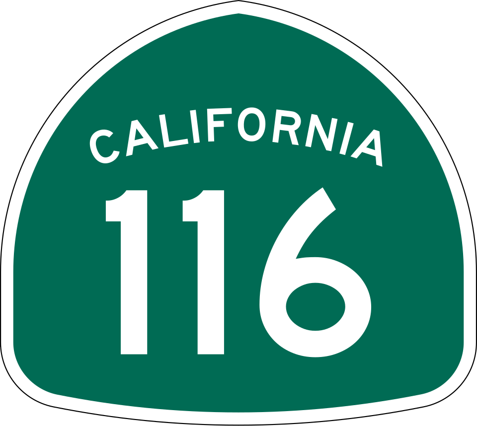 California State Route 116 shield