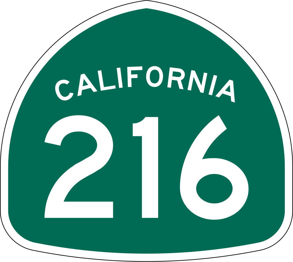 California State Route 216 shield