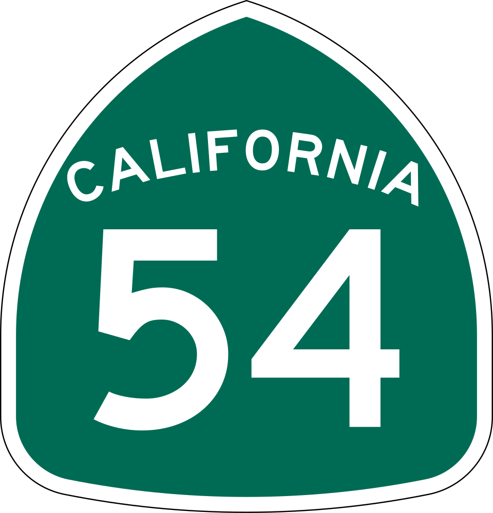 California Route 54 shield