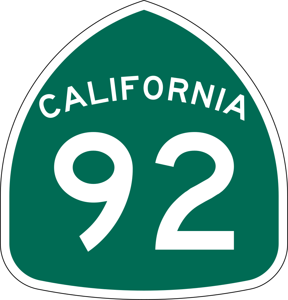 State Route 92 (San Mateo-Hayward Bridge / J. Arthur Younger Fwy) shield