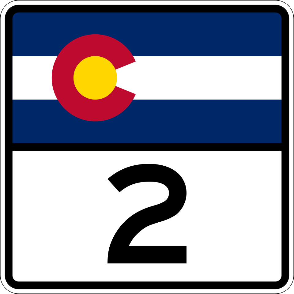 Colorado Route 2 shield