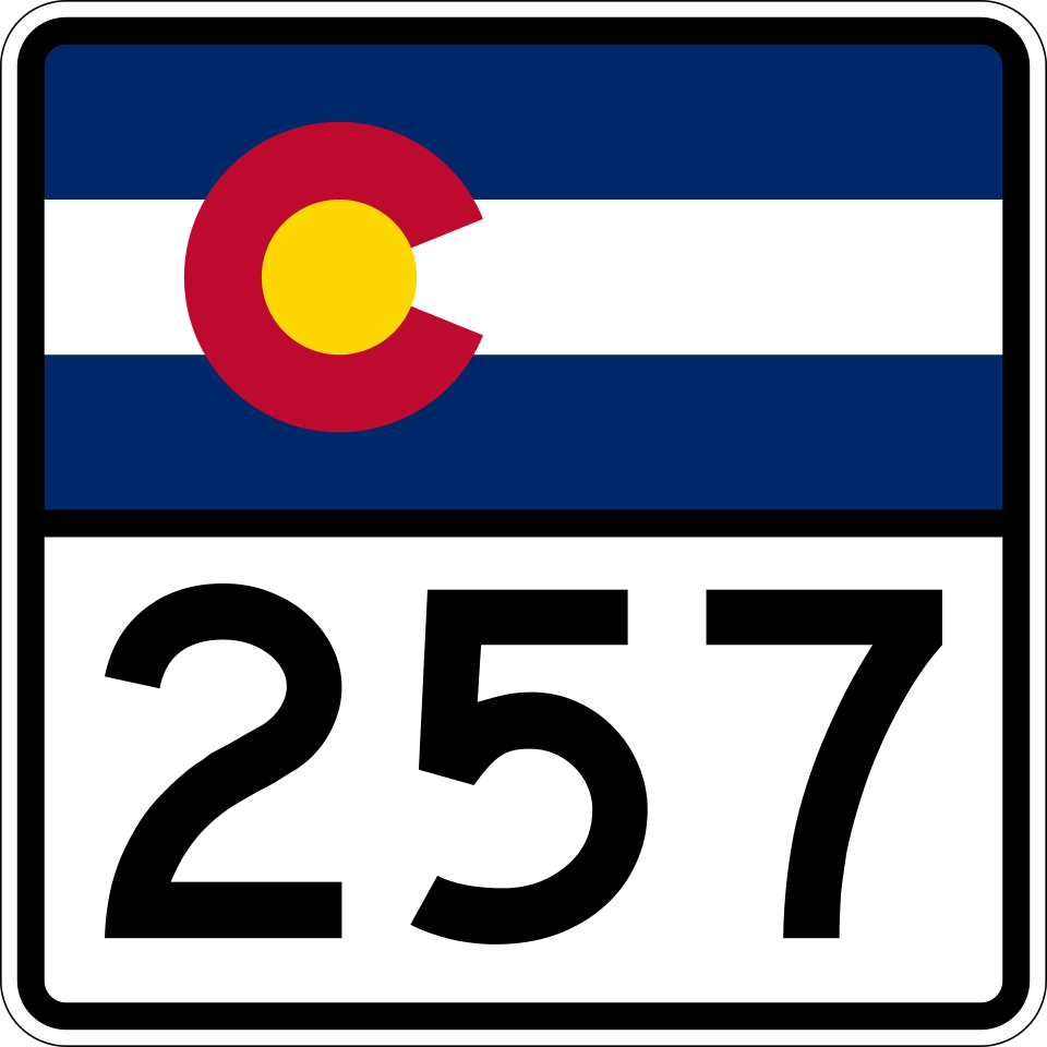 Colorado Highway 257 shield