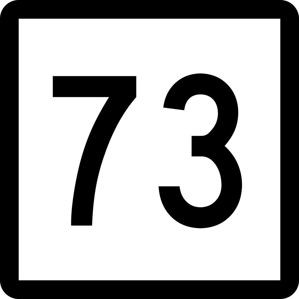 Connecticut Route 73 shield