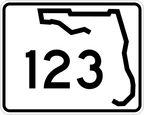 Florida State Road 123 shield