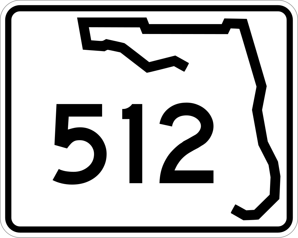 Florida State Road 512 / CR-512 shield