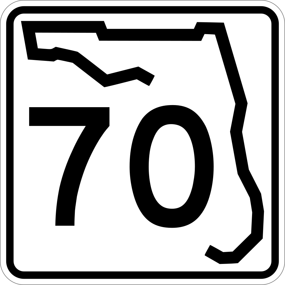 Florida SR-70 shield