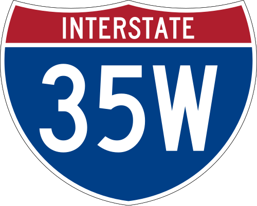 Interstate 35W shield