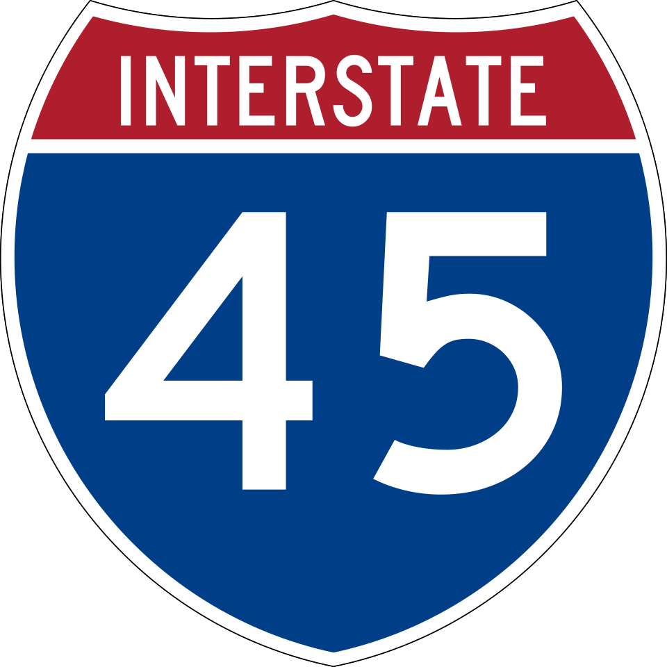 Interstate 45 shield
