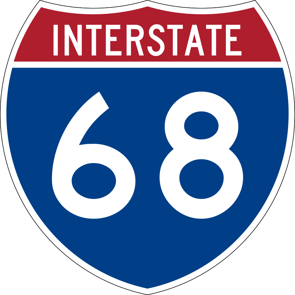 Interstate 68 shield