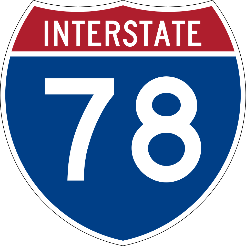 Interstate 78 (regional approach) shield