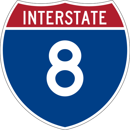 Interstate 8 shield