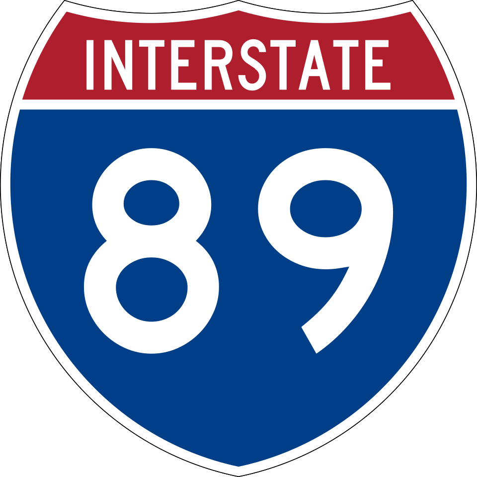 Interstate 89 shield