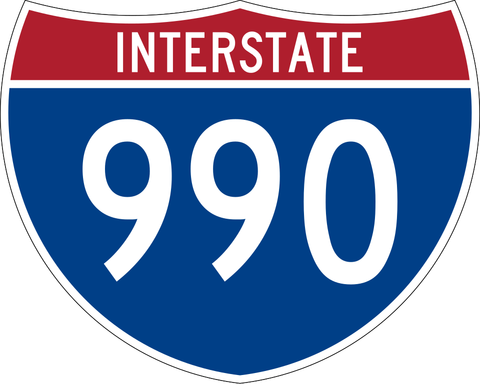 Interstate 990 (Lockport Expressway) shield