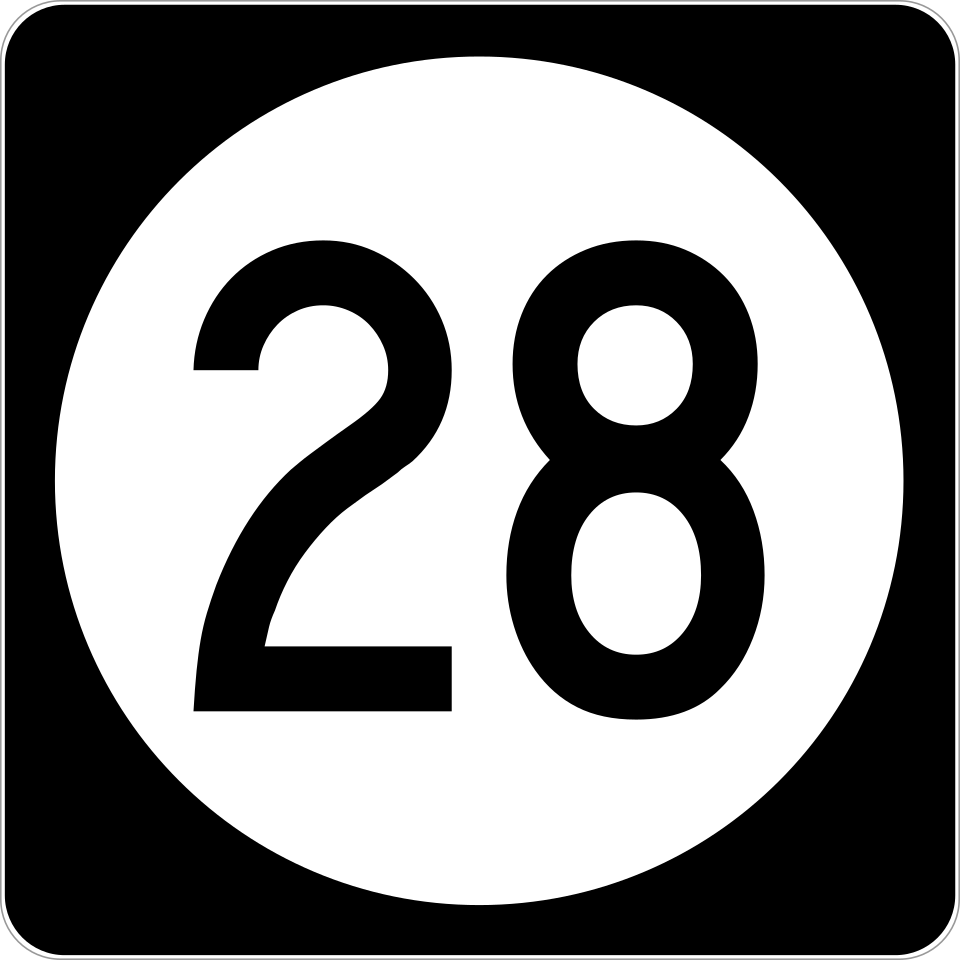 Iowa Highway 28 (63rd Street) shield