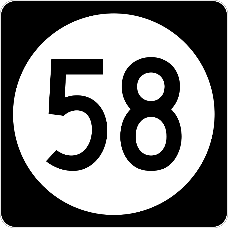 Iowa Highway 58 shield