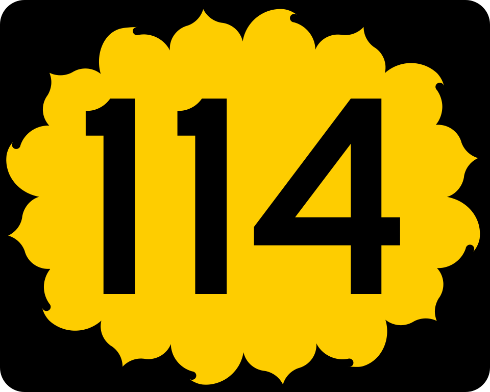 Kansas Highway 114 shield