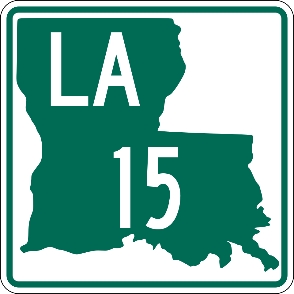 Louisiana Highway 15 shield
