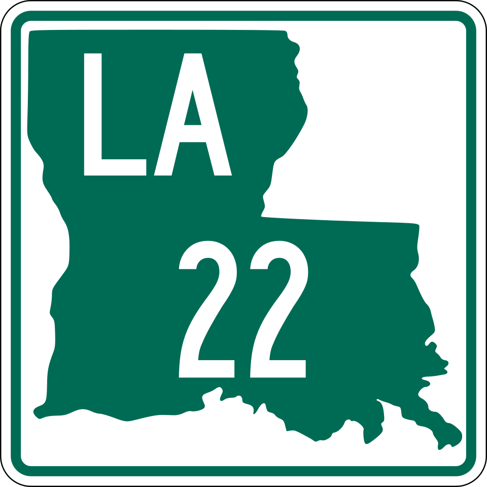 Louisiana Route 22 shield