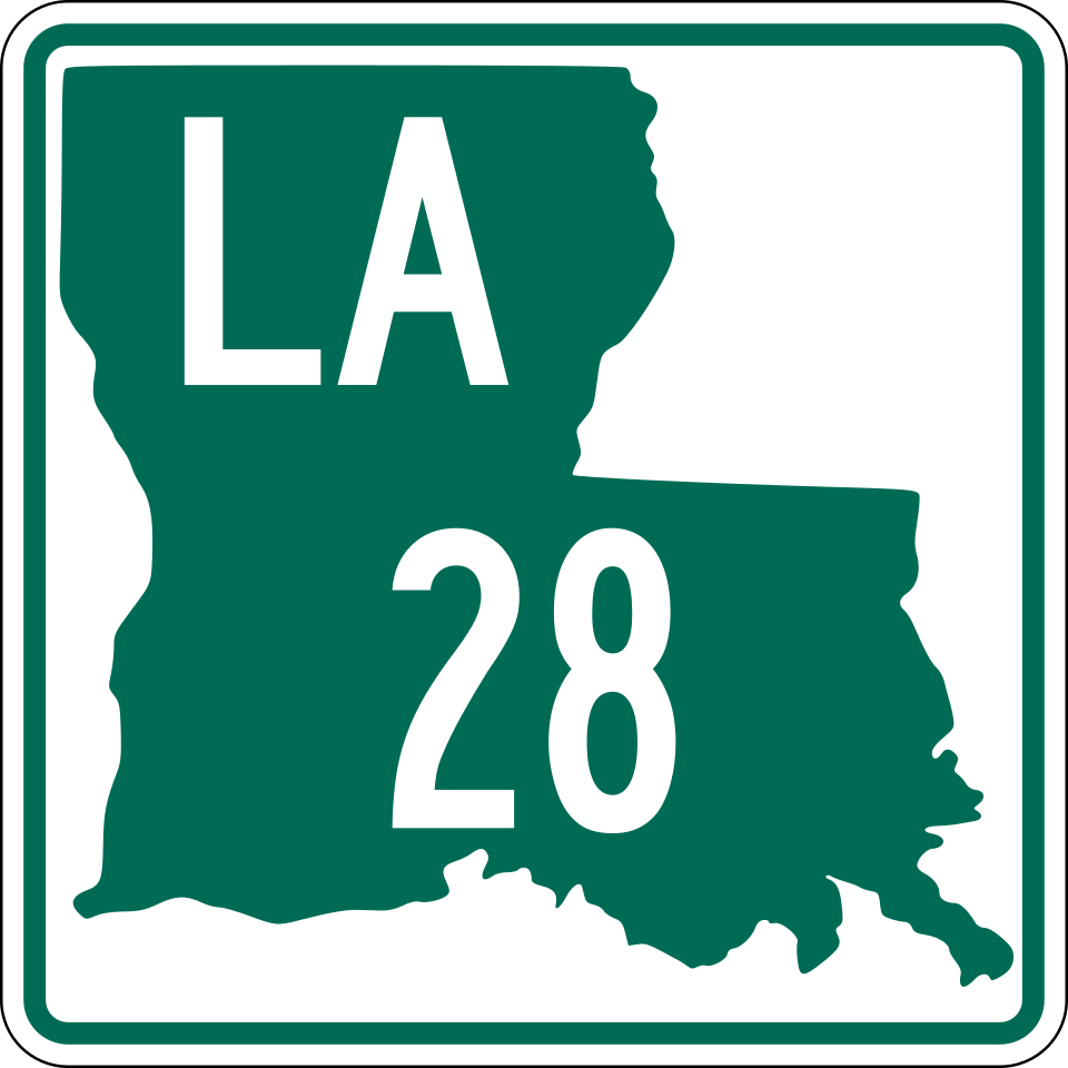Louisiana Highway 28 shield
