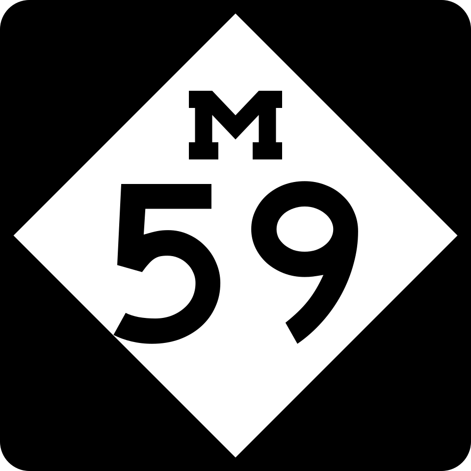 M-59 (Hall Road) shield