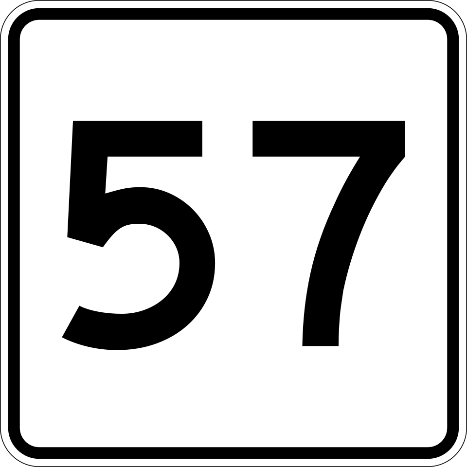 Massachusetts Route 57 shield