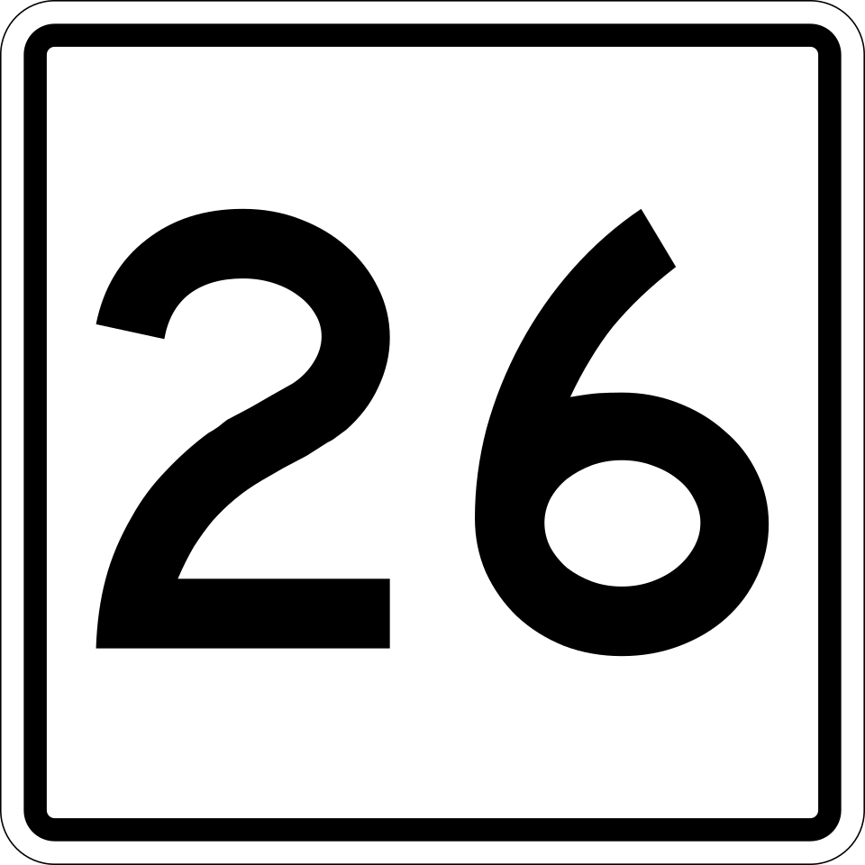 Maine SR-26 (Outer Forest Ave) shield