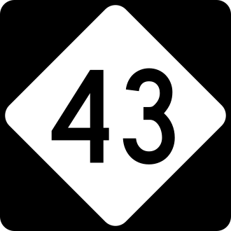 North Carolina 43 shield