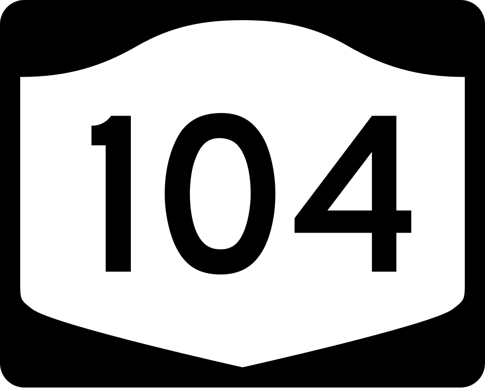NY Route 104 (Lake Ontario State Pkwy parallel) shield