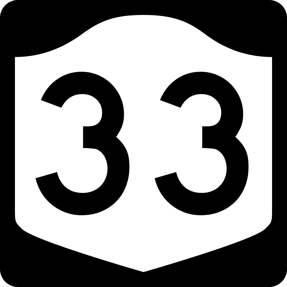 New York Route 33 shield