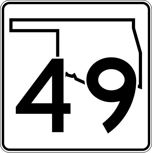 Oklahoma State Highway 49 shield