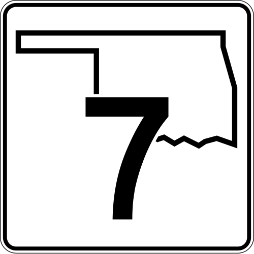 Oklahoma State Highway 7 shield