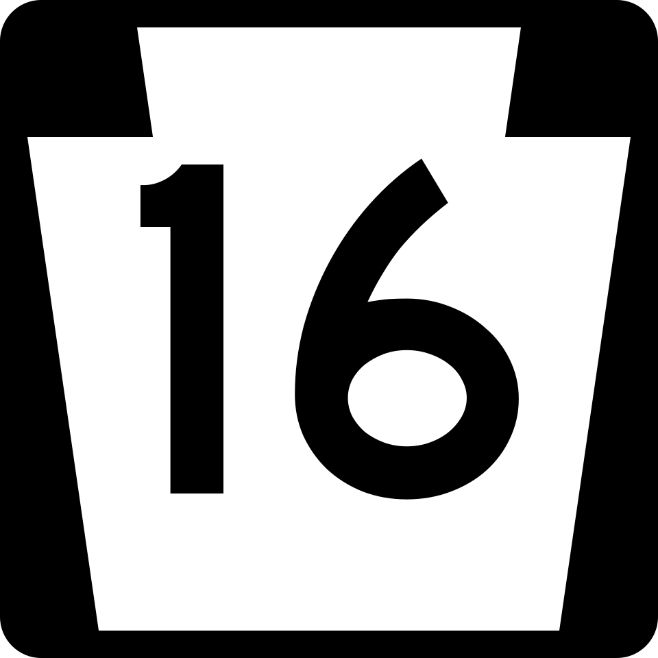 Pennsylvania Route 16 shield