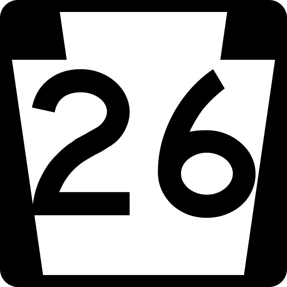 Pennsylvania Route 26 shield