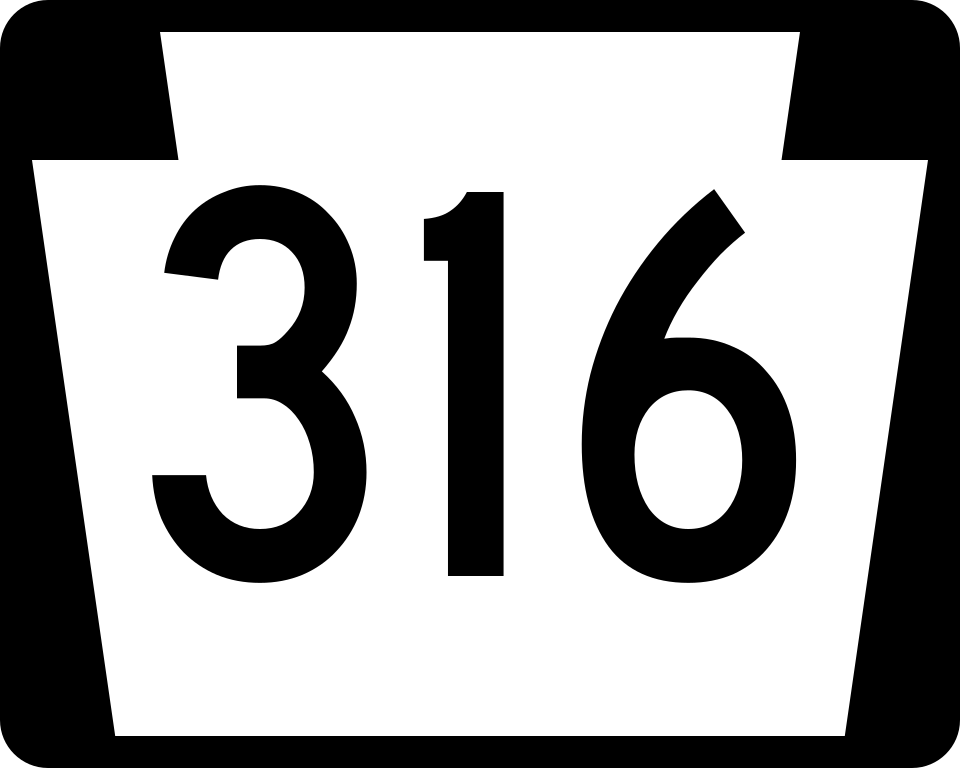 Pennsylvania Route 316 shield