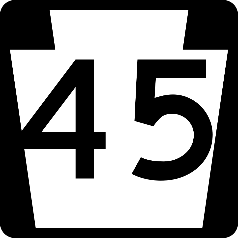 Pennsylvania Route 45 shield