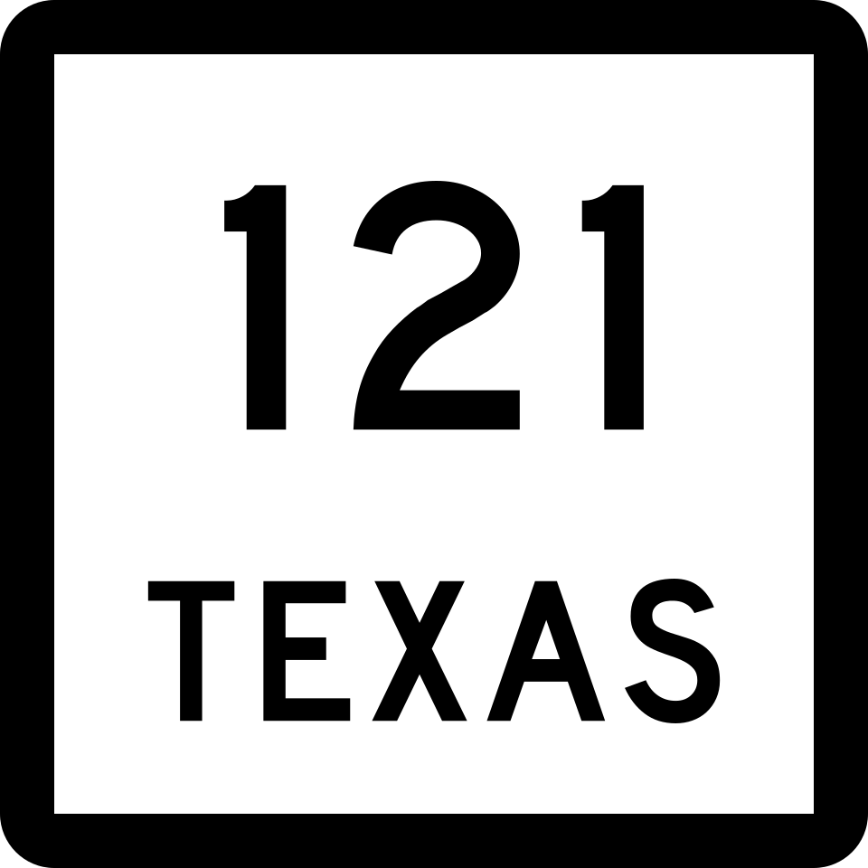 State Highway 121 / Sam Rayburn Tollway shield