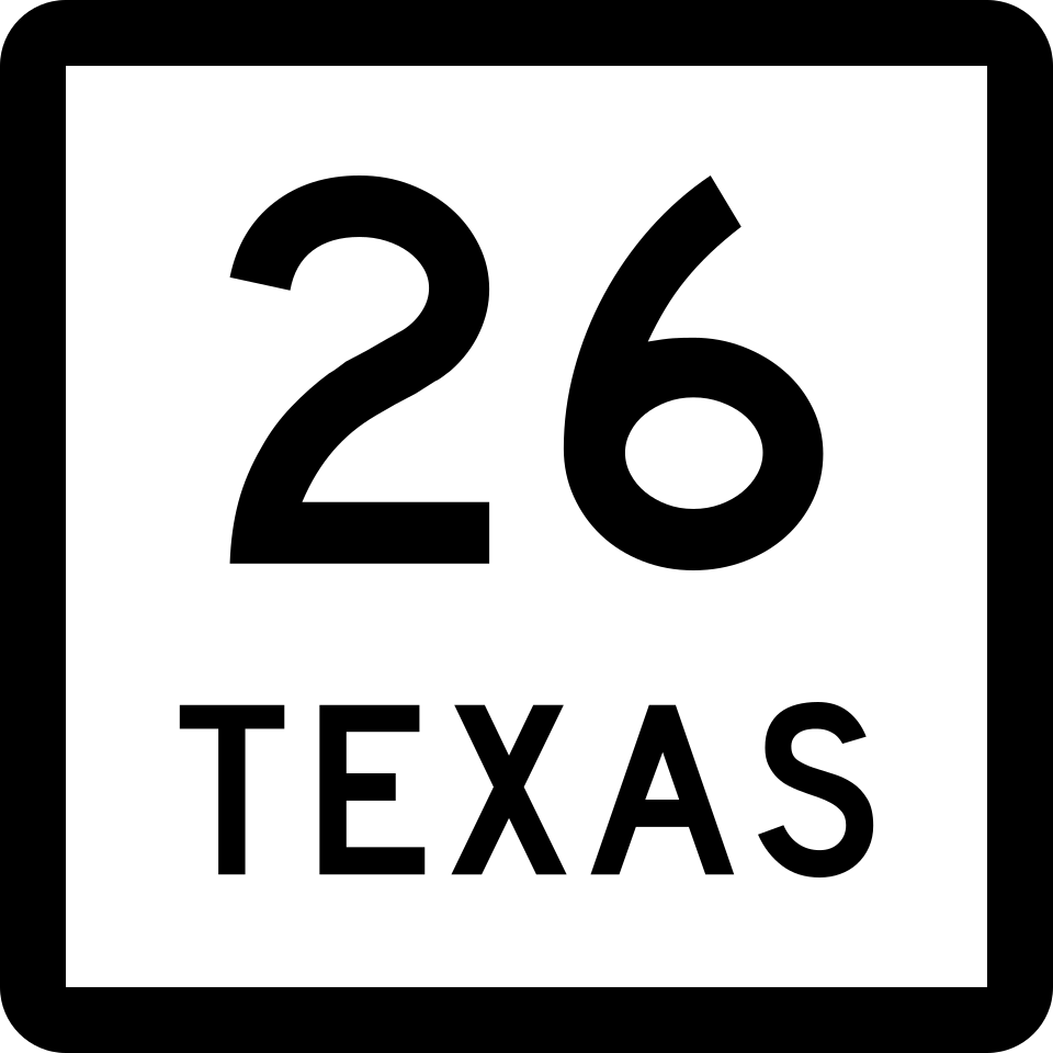 Texas Route 26 shield