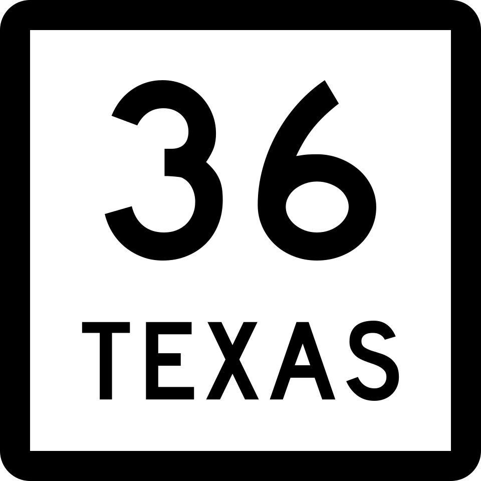 Texas Route 36 shield