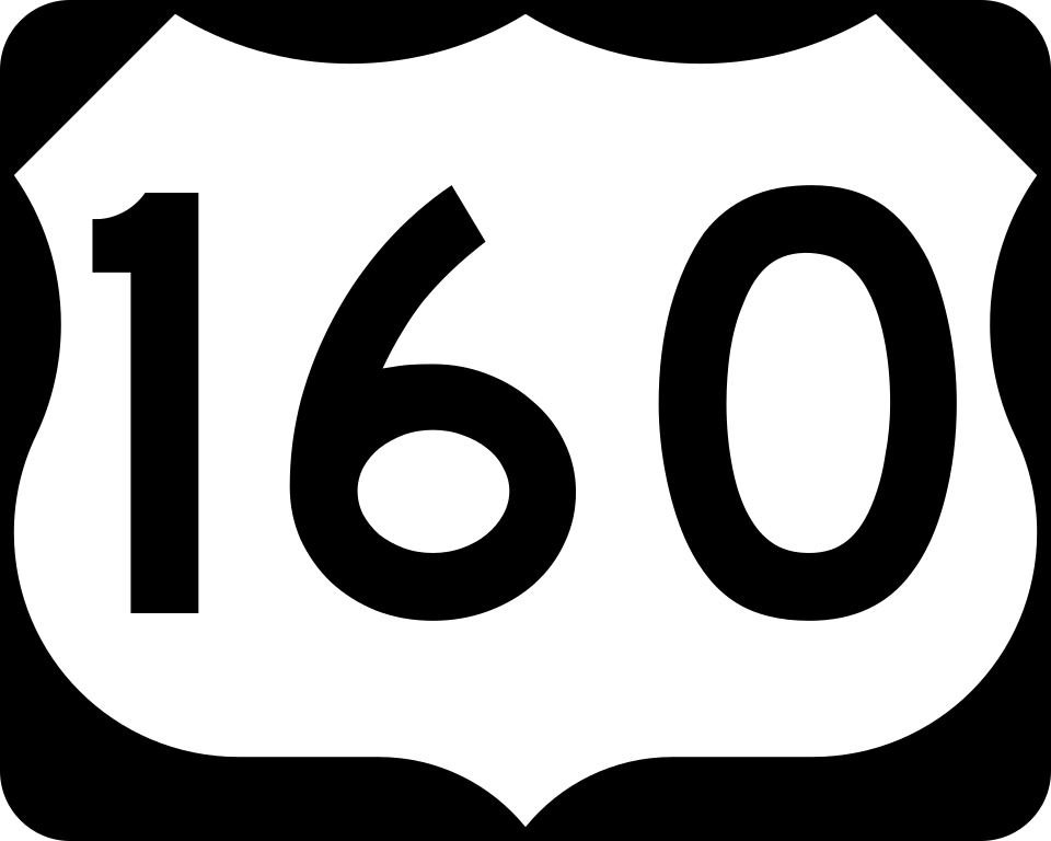 US Route 160 shield