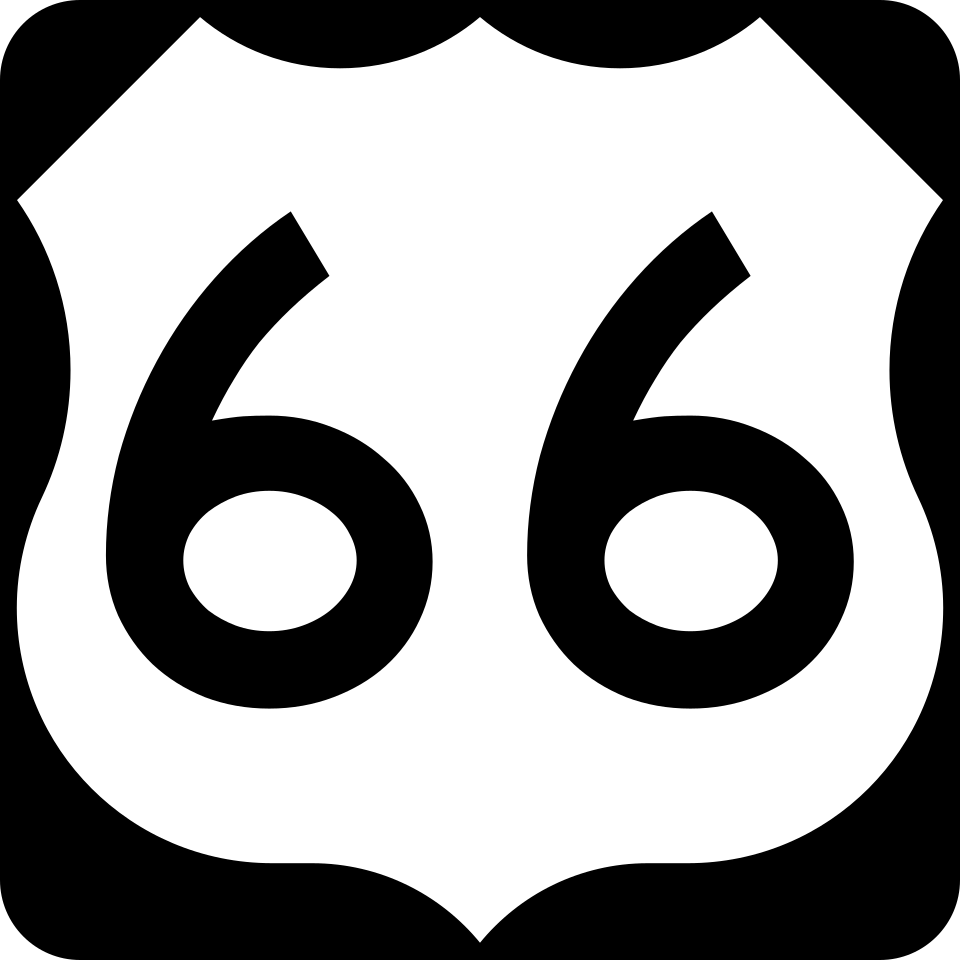 US Route 66 corridor (2nd Street) shield