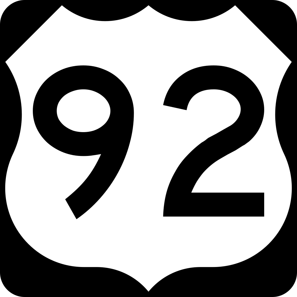 US Route 92 shield