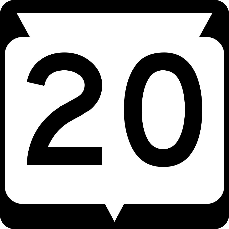 WI Highway 20 shield