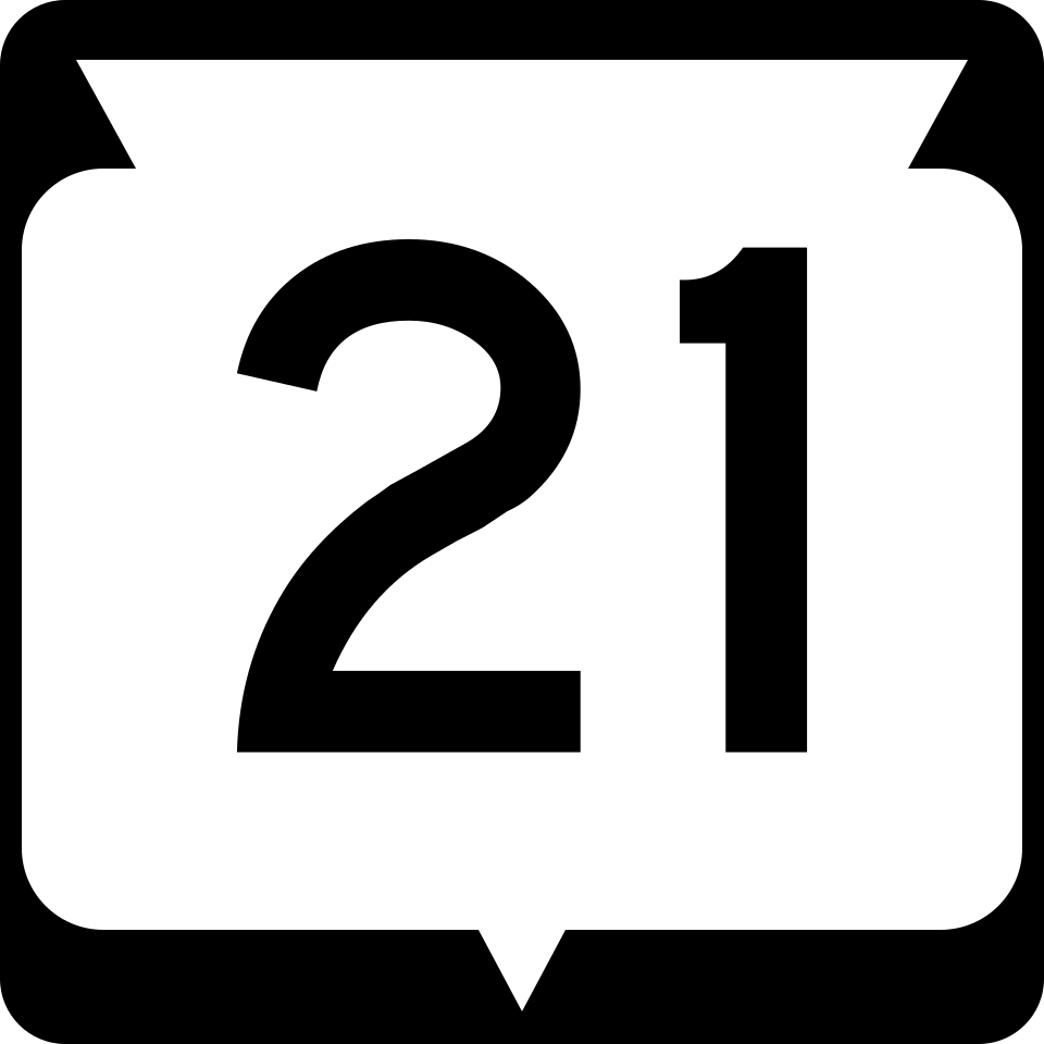 Wisconsin Highway 21 shield