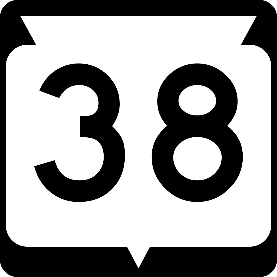 WI Highway 38 shield