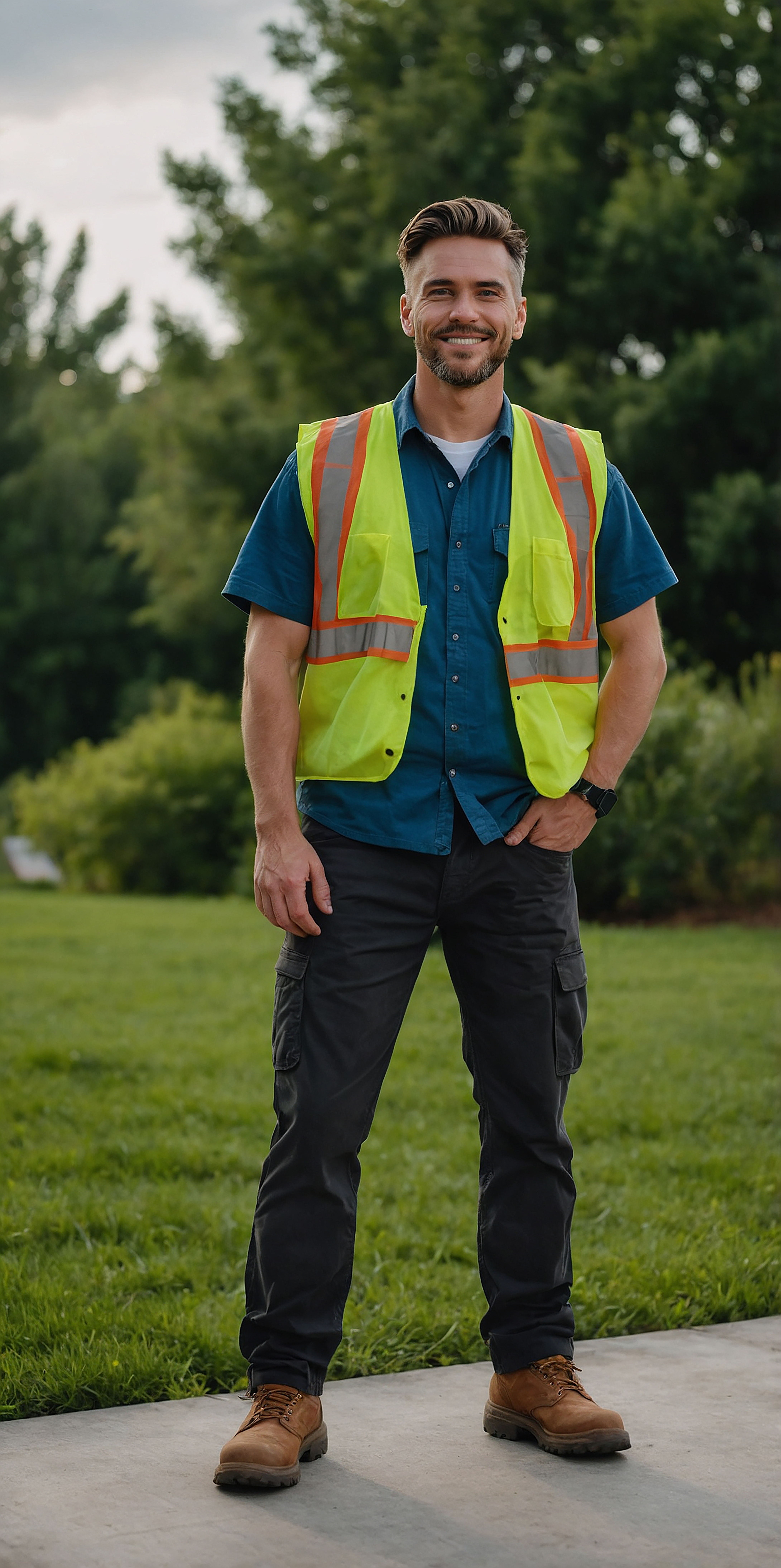 Roadside assistance worker