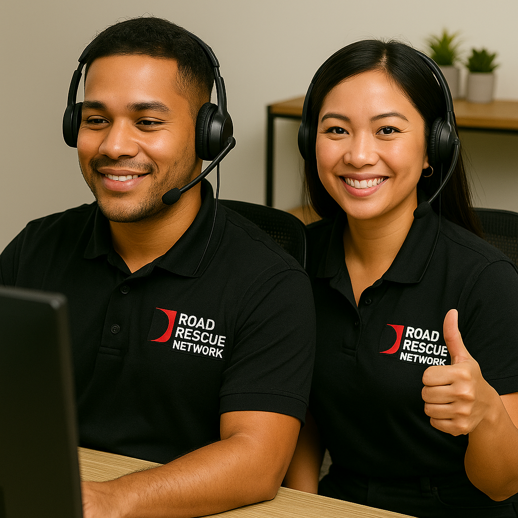 Road Rescue Network dispatchers helping customers.