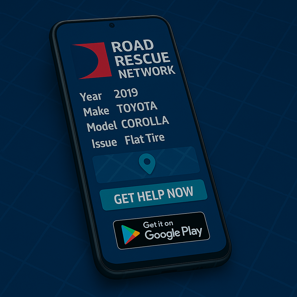 Roadside assistance request for Toyota